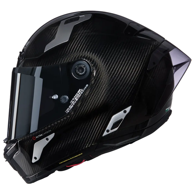 Nolan X-804 RS Ultra Carbon full-face helmet in Glossy Silver Argento 332