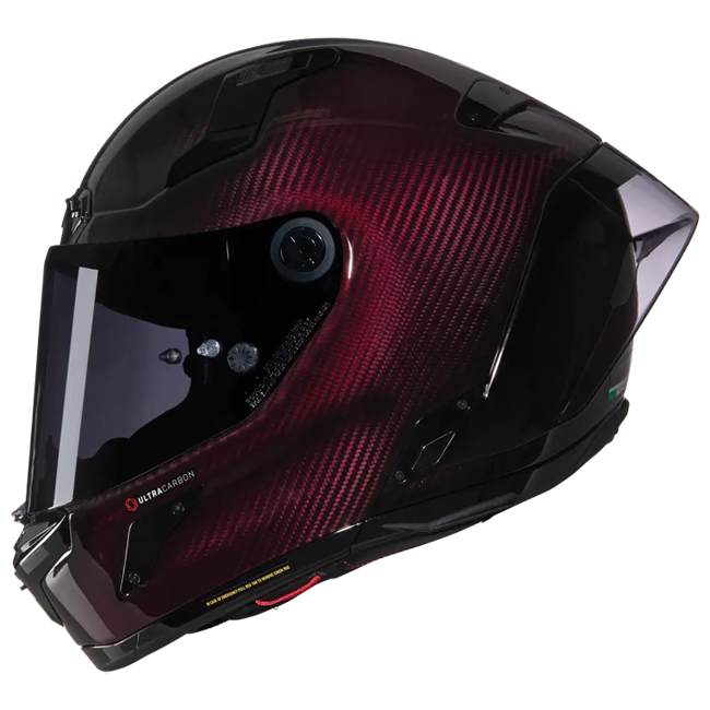 Nolan X-804 RS Ultra Carbon full-face helmet in Glossy Rot Liquido 326