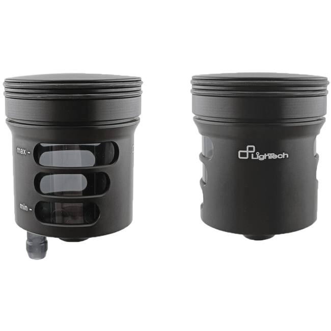 LighTech 30 cm³ CNC aluminium brake and clutch fluid reservoir in anodised colour finish