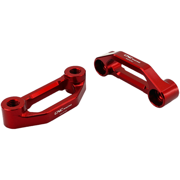 CNC Racing PET52 anodised aluminium pillion footpeg blanking plates for Ducati Panigale V4