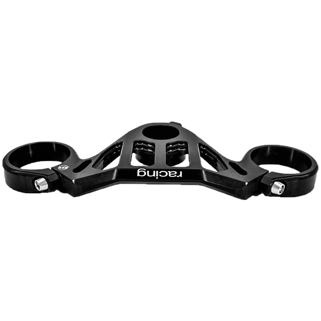 Melotti Racing top triple clamp for Aprilia RS 660 in black, part PS.AP.721U1S