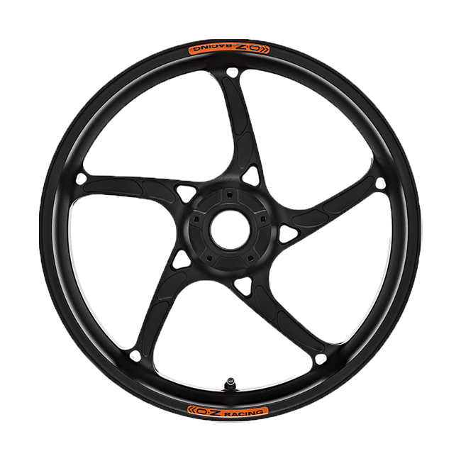 OZ Piega R forged aluminium rear wheel for BMW S1000RR K46 in techno black anodised finish