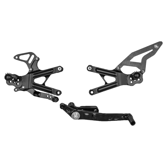 Spider Racing CNC aluminium rearset for Yamaha YZF-R1/M RN32 RN49 RN65 2015–2026 part 10.Y26