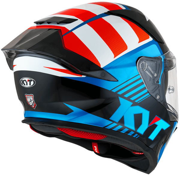 KYT R2R full-face helmet in Straight finish, front three-quarter view