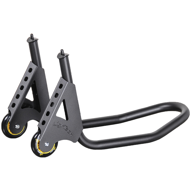 LighTech RSF22 steel front wheel stand in black