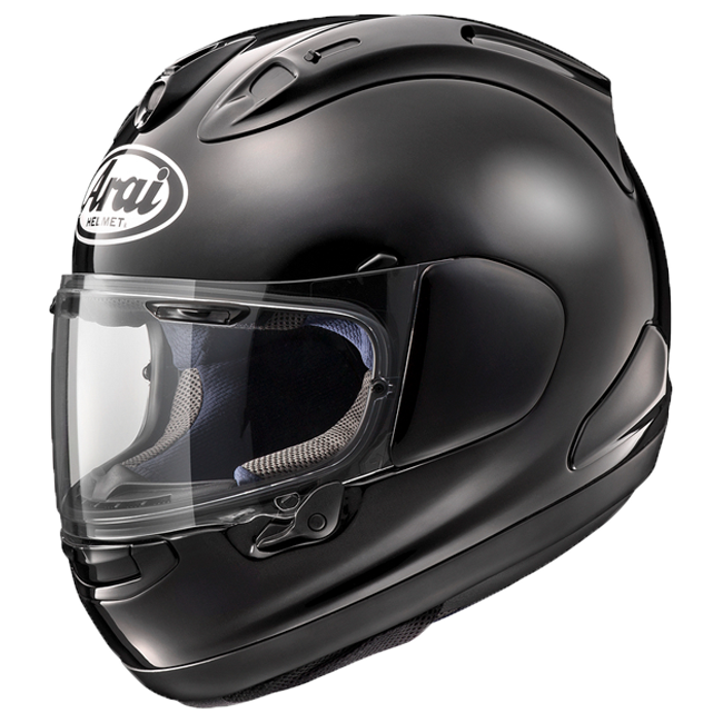 Arai RX-7V Evo full-face helmet in gloss Diamond Black finish
