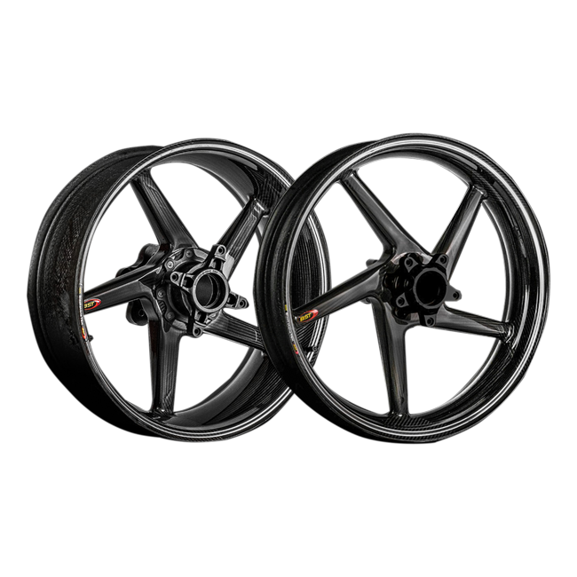 BST Diamond Tek carbon wheel set for Aprilia RSV4 1100 Factory 2021–2026