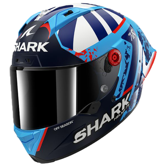 Shark Aeron GP FIM helmet Raúl Fernández Replica 2025 white blue red