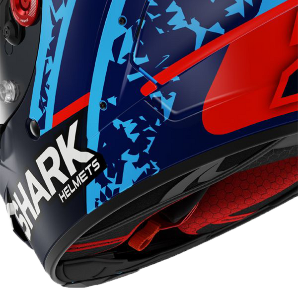 Shark Aeron GP FIM helmet Raúl Fernández Replica 2025 white blue red