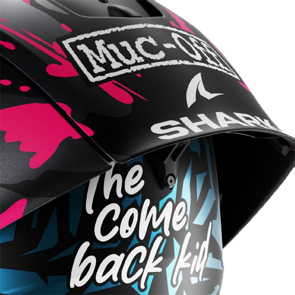 Shark Aeron GP full-face racing helmet Scott Redding Replica 2025 matte blue violet