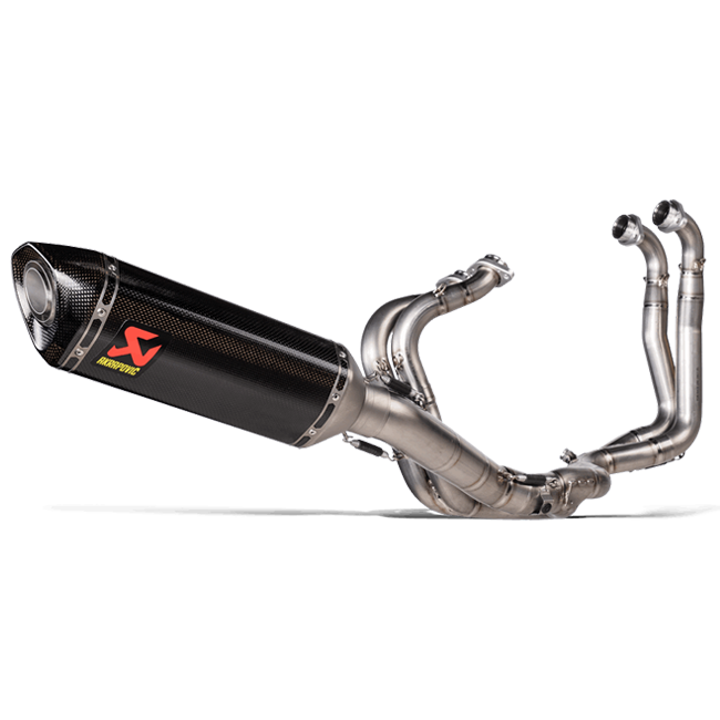 Akrapovic Evolution Line Carbon full exhaust system on Aprilia RSV4 1100 Factory