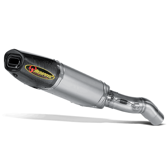 Akrapovic Slip-On Line titanium silencer with carbon end cap on Kawasaki ZX-6R 2007-2008