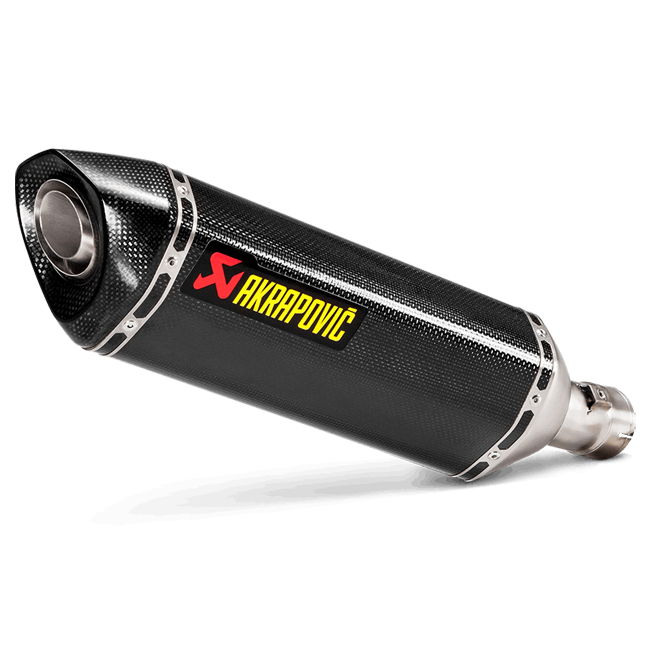Akrapovic Slip-On Line Carbon exhaust silencer on Suzuki GSX-R 1000 2017-2023