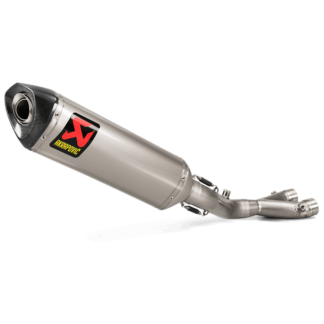 Akrapovic Track Day slip-on silencer titanium with carbon end cap for Yamaha YZF-R1/M