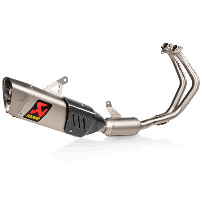 Akrapovic Racing Line stainless steel full system exhaust on Yamaha YZF-R7