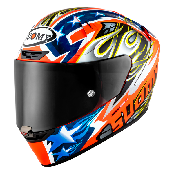 Suomy SR-GP Evo full-face racing helmet in Glory Race livery
