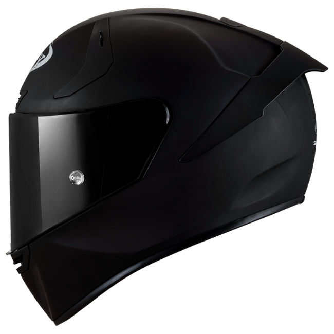 Suomy SR-GP Evo full-face helmet in plain black matte finish