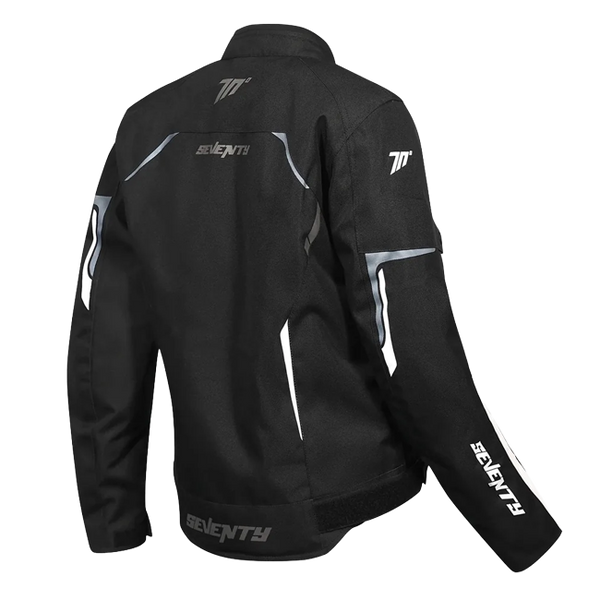 Seventy Degrees Piston Sport-Touring-Jacke – Damen – Schwarz / Grau / Weiß