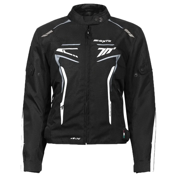 Seventy Degrees Piston Sport-Touring-Jacke – Damen – Schwarz / Grau / Weiß