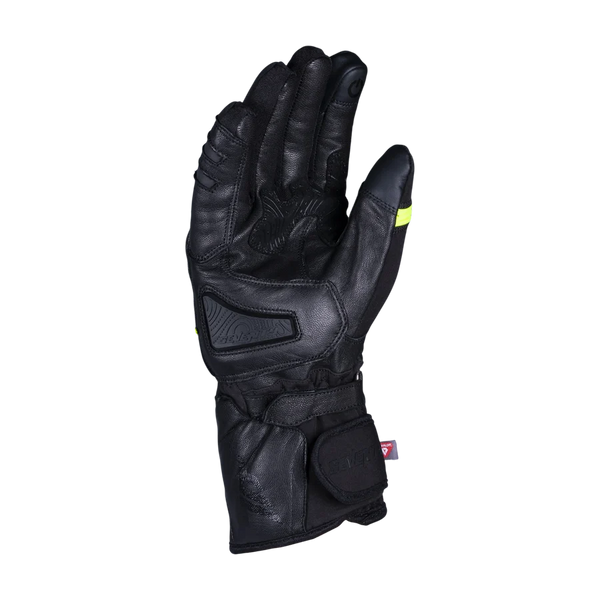 Seventy Degrees Gobi Winter-Motorradhandschuhe – Herren – Schwarz / Neongelb