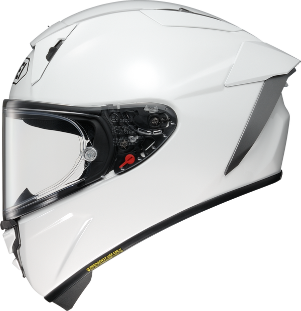 Shoei X-SPR PRO full-face helmet in gloss white, ECE 22.06 and FIM certified