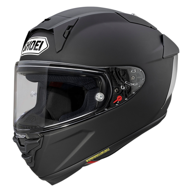 Shoei X-SPR PRO02 FIM2 full-face racing helmet in matte black