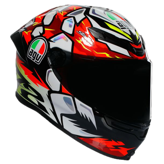 AGV K6 S full-face helmet Marco Bezzecchi Replica 2024 livery