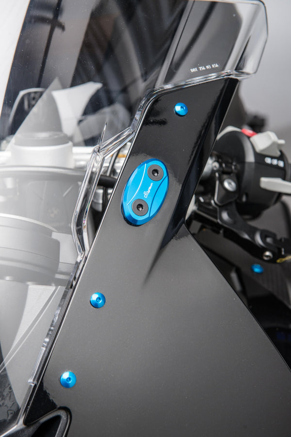 LighTech anodised aluminium mirror caps for BMW S1000RR K46 SPE101
