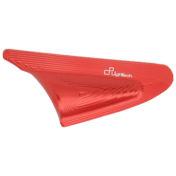 LighTech SPE113 aluminium mirror block-off plates for Ducati Panigale 899 in black and red