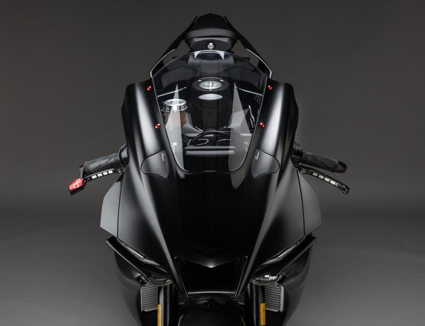 LighTech anodised aluminium mirror caps for Yamaha YZF-R1 RN65 – SPE124