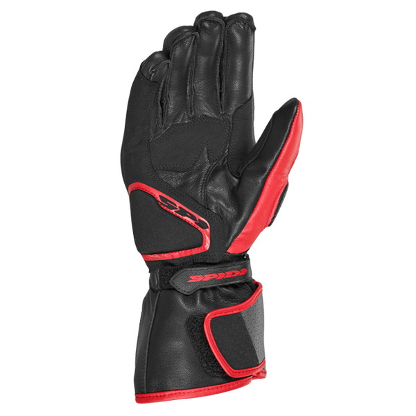 Spidi STR-6 Sport motorcycle leather gloves men's red