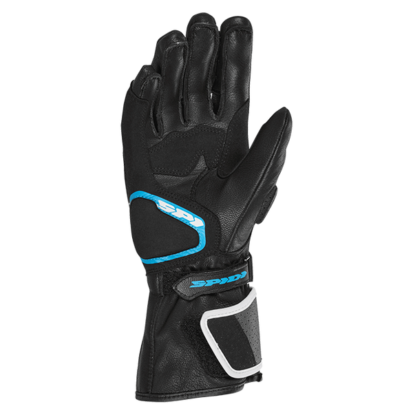 Spidi STR-6 women's motorcycle leather gloves in Grey White Provence colourway