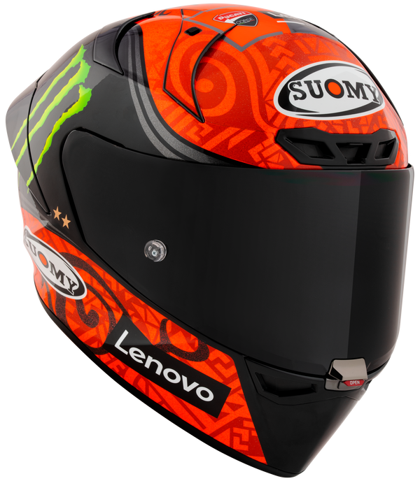 Suomy S1-XR GP full-face racing helmet Francesco Pecco Bagnaia Monster Replica 2023 livery