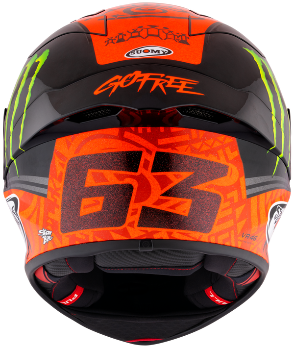 Suomy S1-XR GP full-face racing helmet Francesco Pecco Bagnaia Monster Replica 2023 livery
