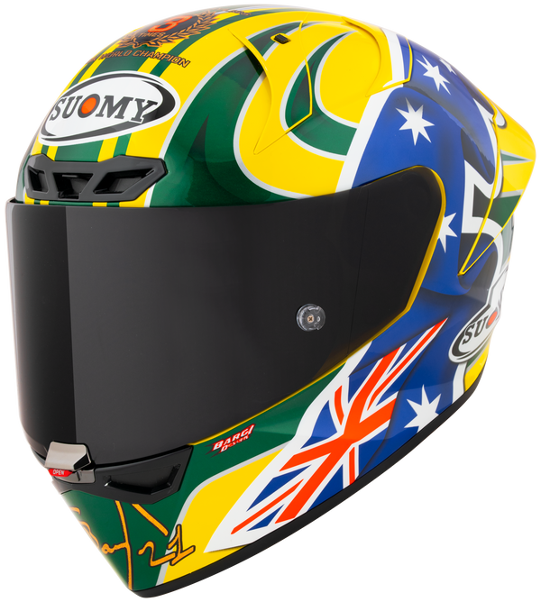 Suomy S1-XR GP full-face helmet in Troy Bayliss Replica 2005 gloss livery