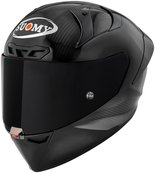 Suomy S1-XR GP full-face helmet in carbon gloss visible carbon finish