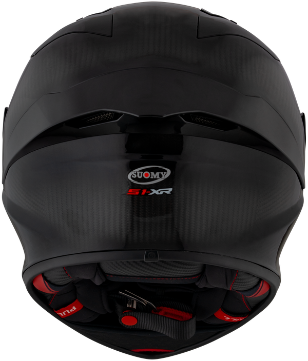 Suomy S1-XR GP full-face helmet in carbon gloss visible carbon finish