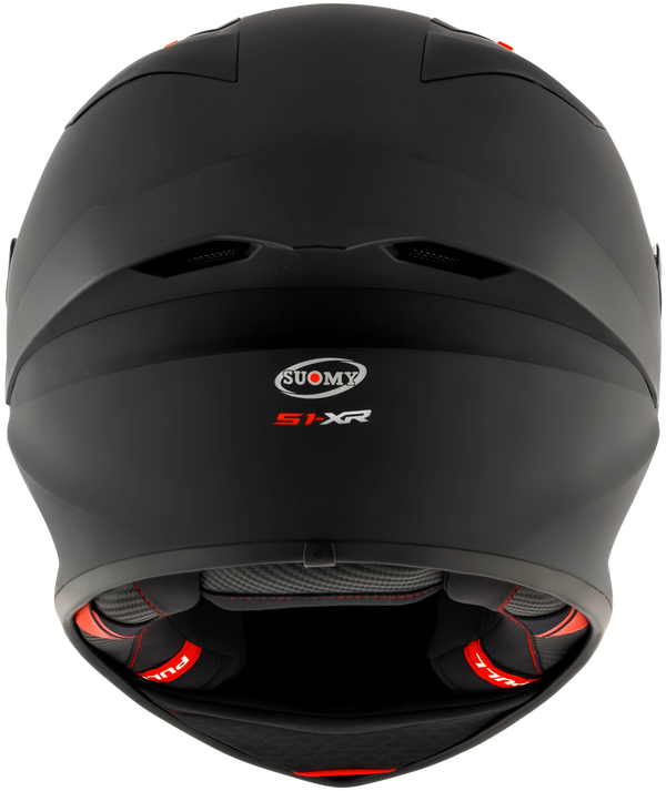Suomy S1-XR GP full-face race helmet in plain black matt finish