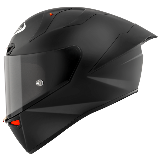 Suomy S1-XR GP full-face race helmet in plain black matt finish