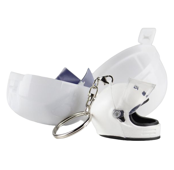 Shoei Keyring – Glamster 06 Helmet Miniature (Off White)