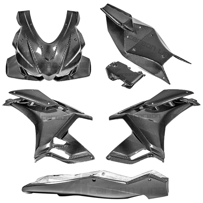 AP Carbon Line 200g twill carbon complete race fairing set for Aprilia RSV4 RR 1100 Factory 2021-2025