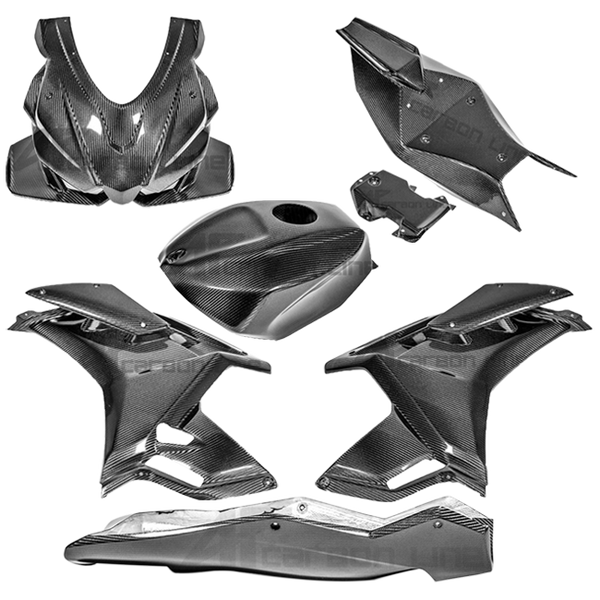 AP Carbon Line 200g twill carbon complete race fairing set for Aprilia RSV4 RR 1100 Factory 2021-2025