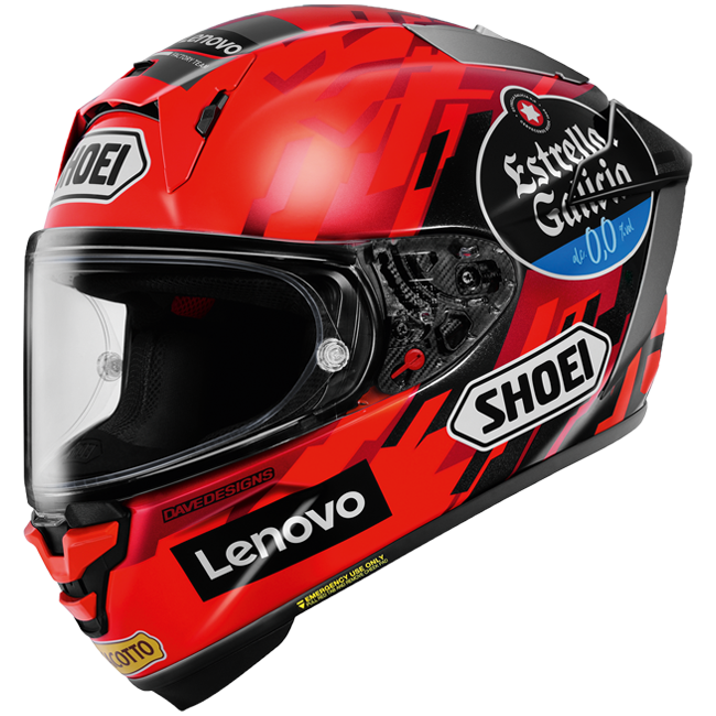 Shoei X-SPR PRO helmet Marc Márquez M.Marquez93 TC-1 Replica 2025 gloss red black white