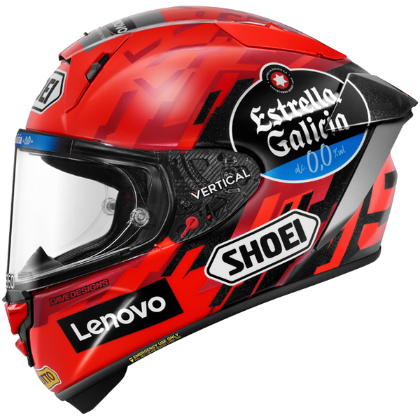 Shoei X-SPR PRO helmet Marc Márquez M.Marquez93 TC-1 Replica 2025 gloss red black white