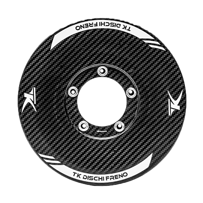 TK Dischi Freno carbon brake disc covers for Ducati Panigale V4/S, aluminium and carbon fibre set