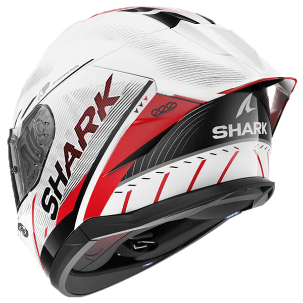 Shark Skwal Cup Speed-Tech WRK full-face helmet in white and red