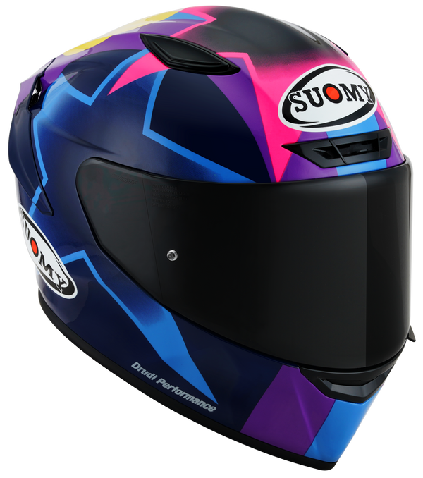 Suomy Track-1 full-face helmet in Enea Bastianini 2021 Replica gloss livery