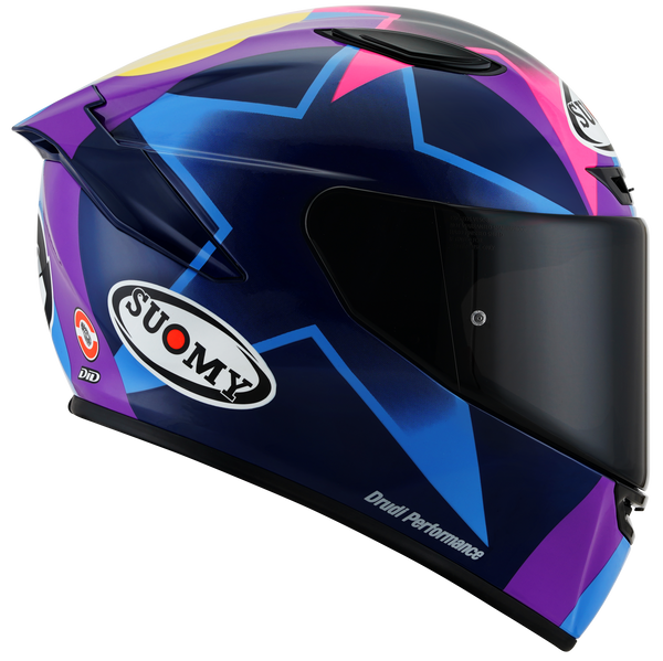 Suomy Track-1 full-face helmet in Enea Bastianini 2021 Replica gloss livery