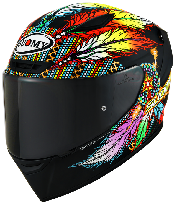 Suomy Track-1 full-face helmet in Chieftain Matte Black finish