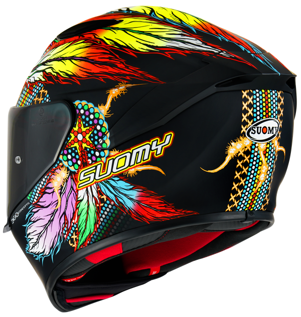 Suomy Track-1 full-face helmet in Chieftain Matte Black finish